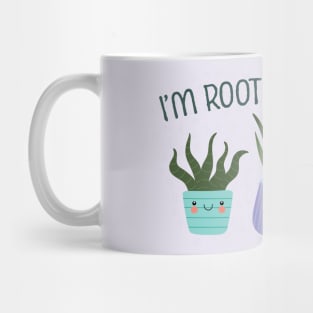 I'm Rooting for You Cute House Plant Succulents Mug